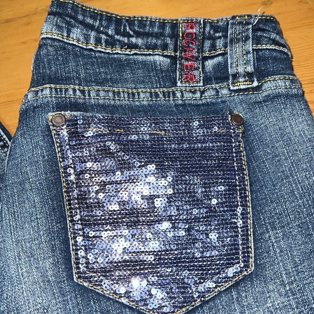Rocawear Skinny Embellished Pockets Jeans 9 - Picture 2 of 9